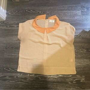 Mustard yellow sheer top